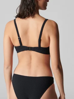 Haut de maillot de bain triangle avec armatures cachées - Noir