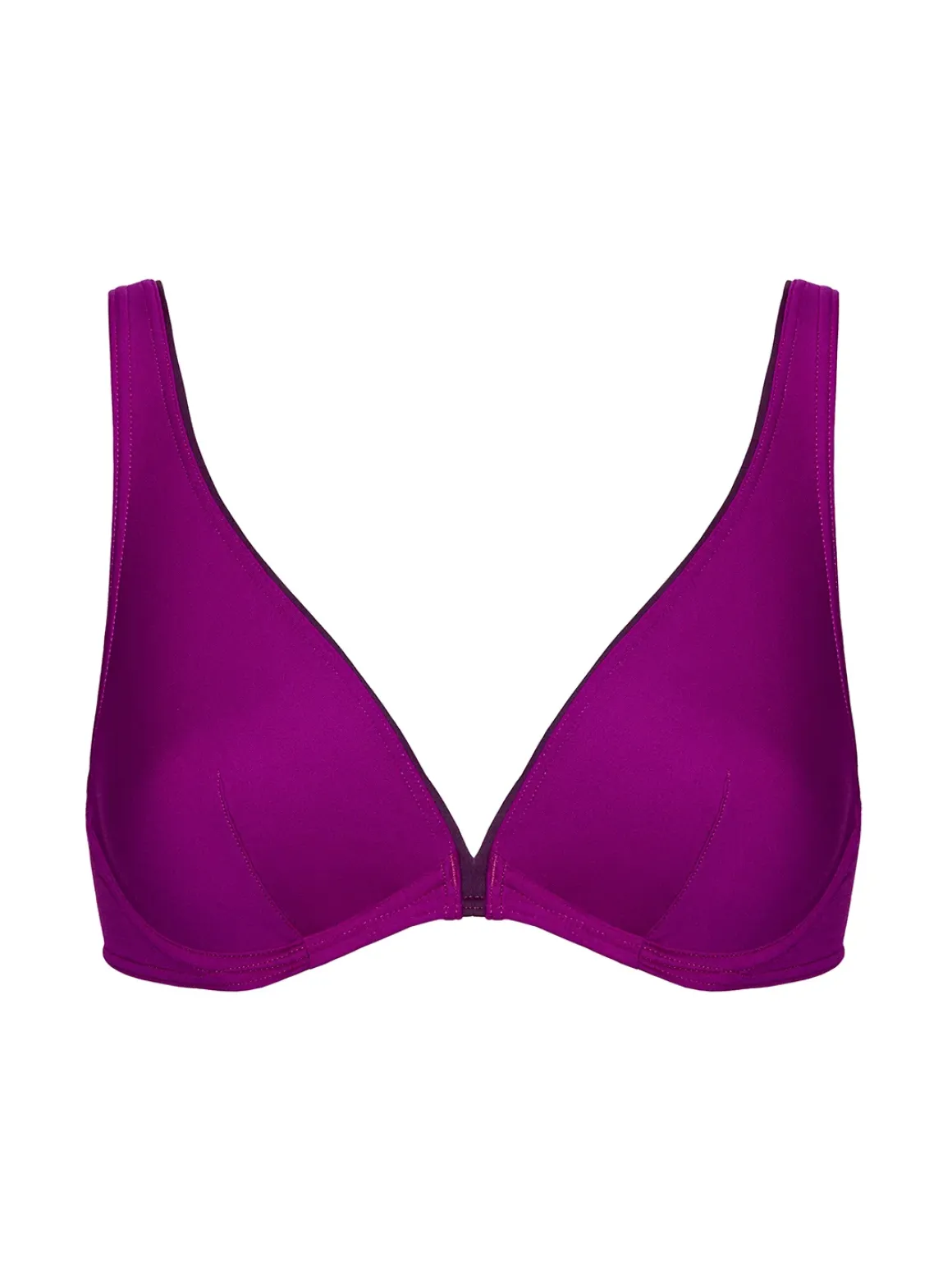 Haut de maillot de bain triangle avec armatures - Bougainvillier