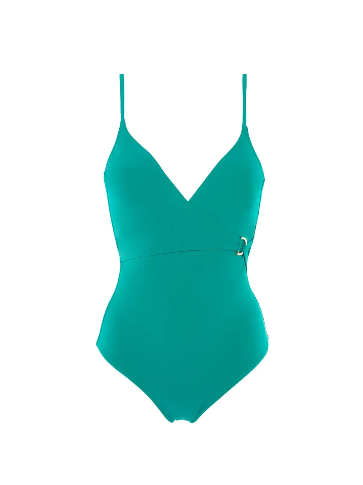 Maillot de bain 1 pièce bonnet mousse sans armature - Vert Waterfall