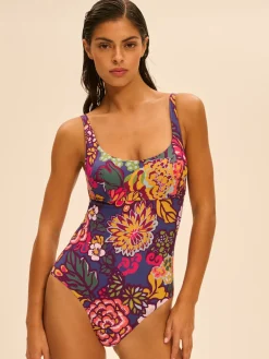 Maillot de bain 1 pièce de bain avec armatures - Imprimé Bloom
