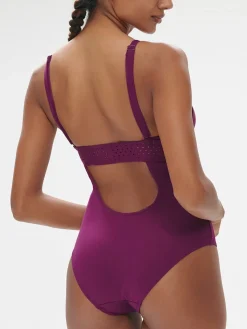 Maillot de bain 1 pièce de bain avec armatures cachées - Mûre