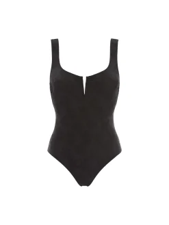 Maillot de bain 1 pièce sans armature - Noir