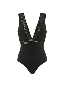 Maillot de bain 1 pièce sans armature - Noir