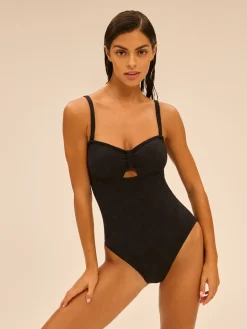 Maillot de bain une pièce bandeau - Noir