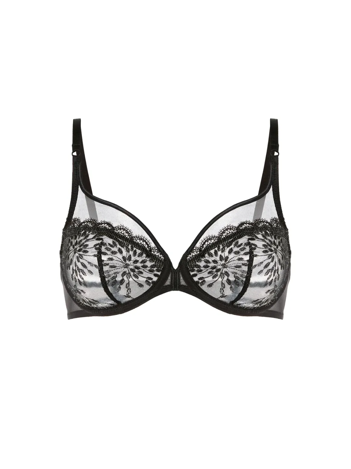 Soutien-gorge armature décolleté plongeant - Noir