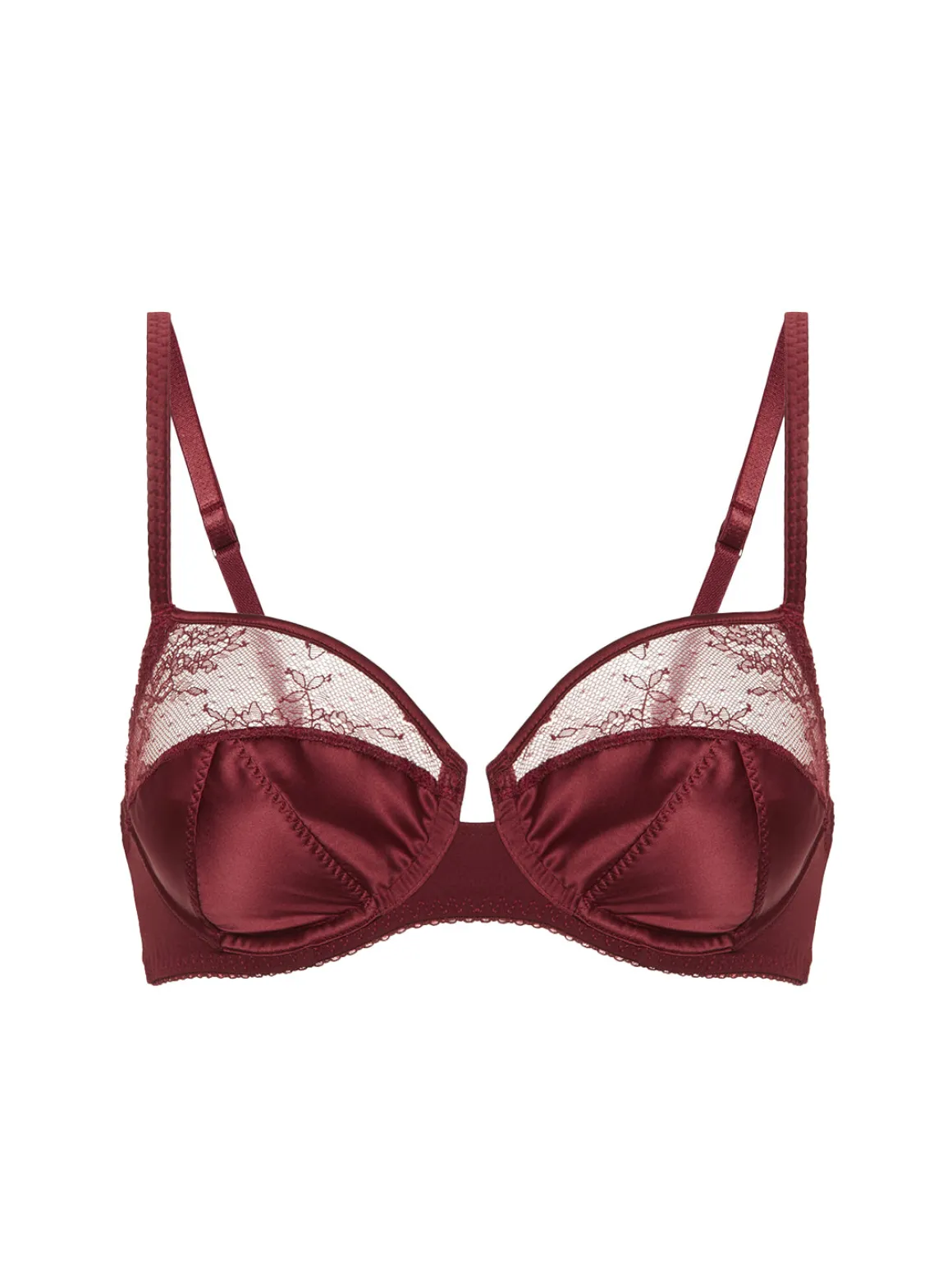 Soutien-gorge armatures - Rouge Obscur