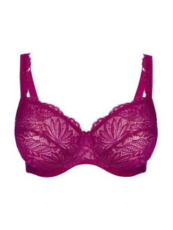 Soutien-gorge avec armature decollete carre - Framboise