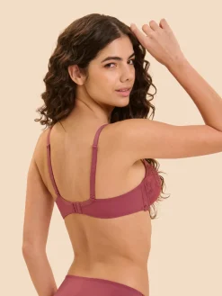 Soutien-gorge avec armature décolleté plongeant - Rose Santal