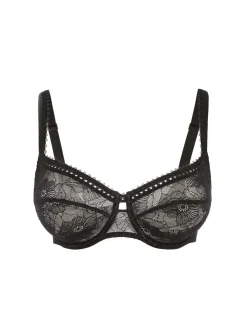 Soutien-gorge avec armature décolleté carré - Noir