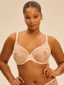 Soutien-gorge avec armature décolleté plongeant - Beige Chic