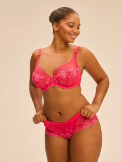 Soutien-gorge avec armature décolleté plongeant - Rose Fabuleux