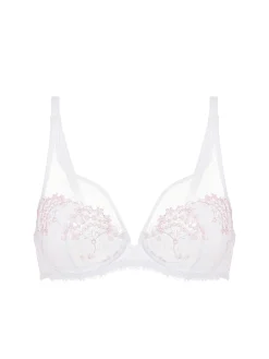Soutien-gorge avec armature décolleté plongeant - Blanc Cristal