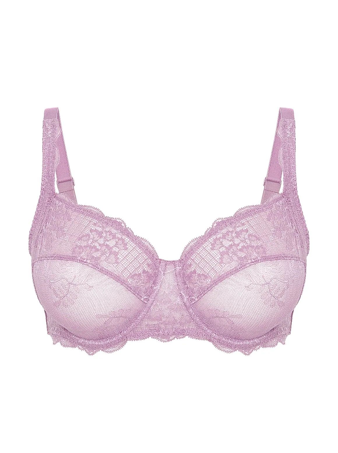 Soutien-gorge avec armature décolleté carré - Mauve Glamour