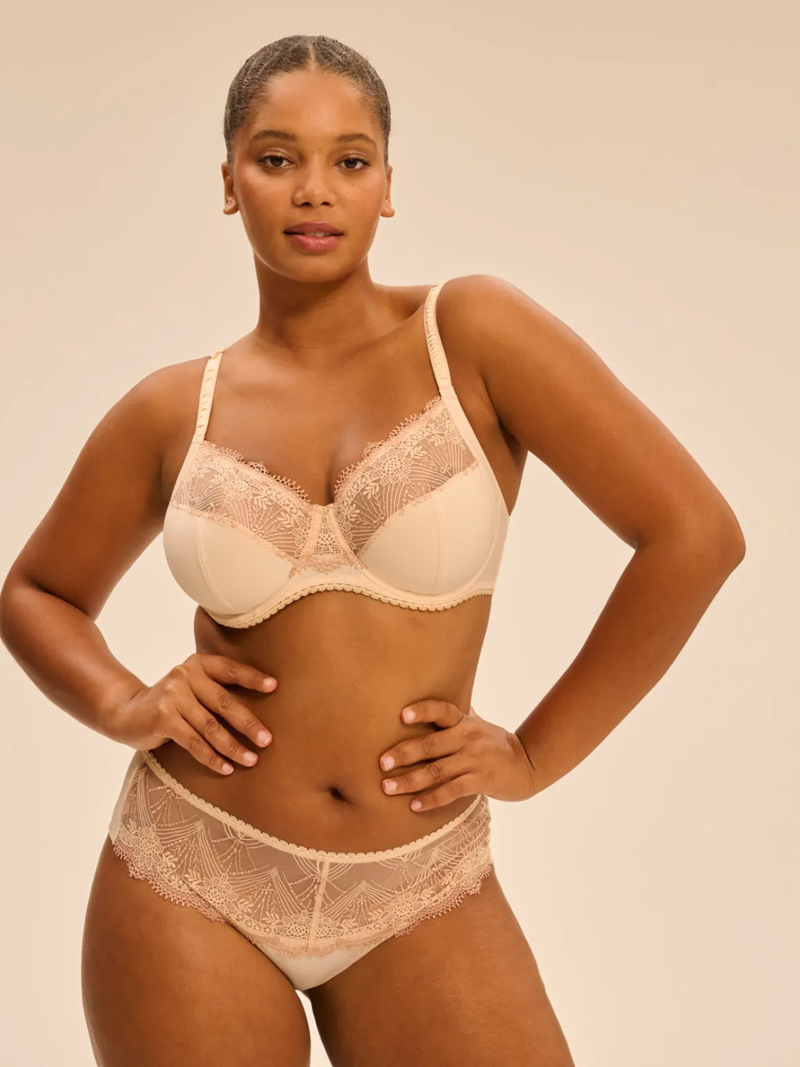 Soutien-gorge avec armature emboitant - Beige Chic