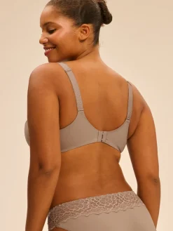 Soutien-gorge avec armature emboitant - Grège