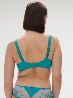 Soutien-gorge avec armature emboitant - Bleu Atoll