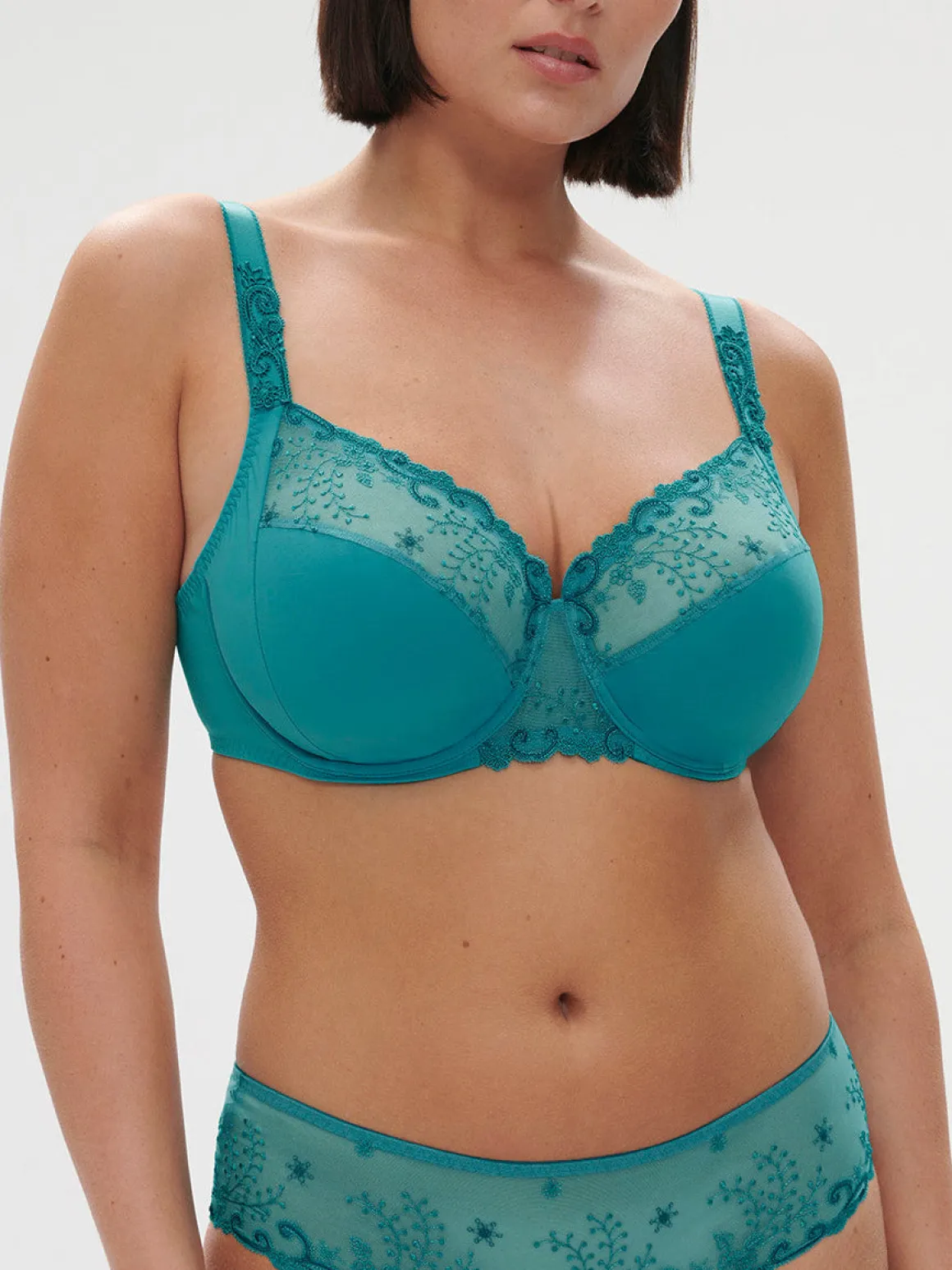Soutien-gorge avec armature emboitant - Bleu Atoll