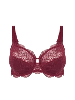 Soutien-gorge avec armature emboitant - Rouge Spinelle
