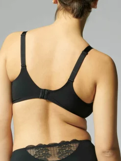 Soutien-gorge avec armatures décolleté plongeant - Noir