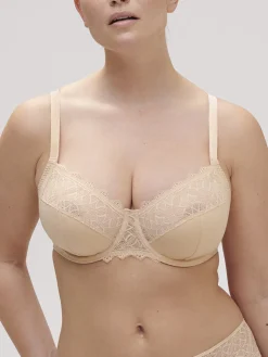 Soutien-gorge avec armatures emboitant - Vanille