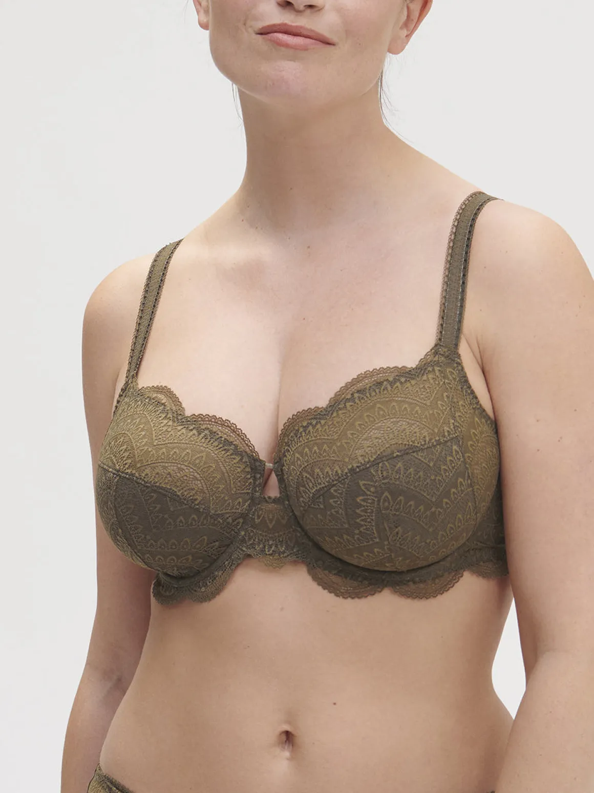 Soutien-gorge avec armatures emboitant - Vert Aventure