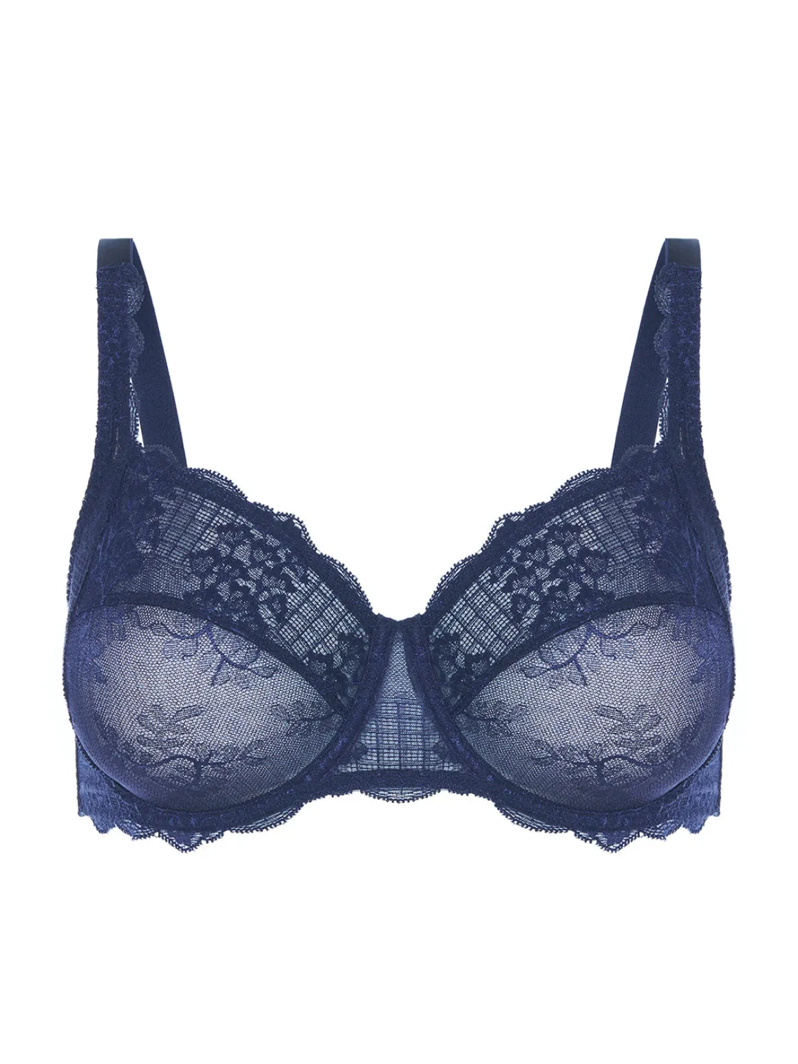Soutien-gorge avec armatures décolleté carré - Bleu Cosmic