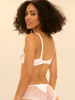 Soutien-gorge avec armatures décolleté plongeant - Blanc