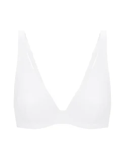 Soutien-gorge avec armatures décolleté plongeant - Blanc