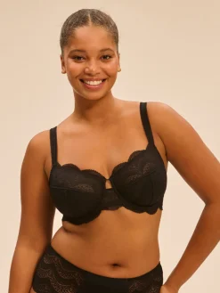 Soutien-gorge avec armatures emboitant - Noir