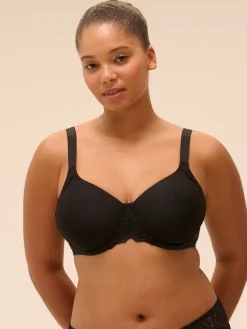 Soutien-gorge avec armatures moulé rigide - Noir
