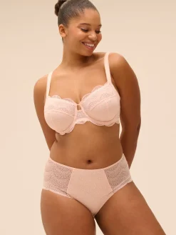 Soutien-gorge avec armatures emboitant - Poudre pétale