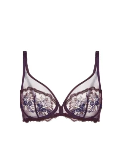 Soutien-gorge avec armatures décolleté plongeant - Figue