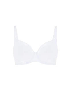 Soutien-gorge avec armatures moulé décolleté plongeant - Blanc