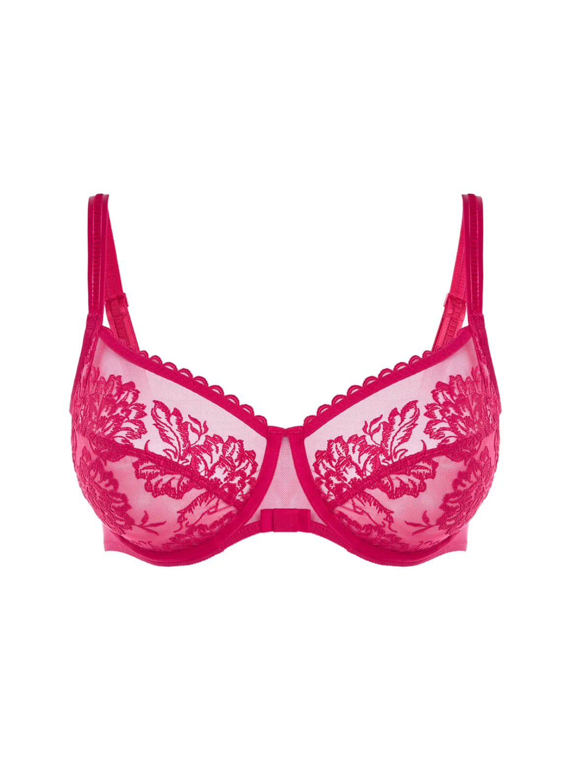 Soutien-gorge avec armatures décolleté carré - Cranberry