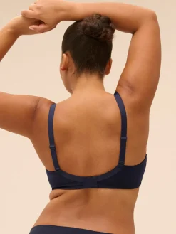 Soutien-gorge avec armatures décolleté plongeant - Saphir