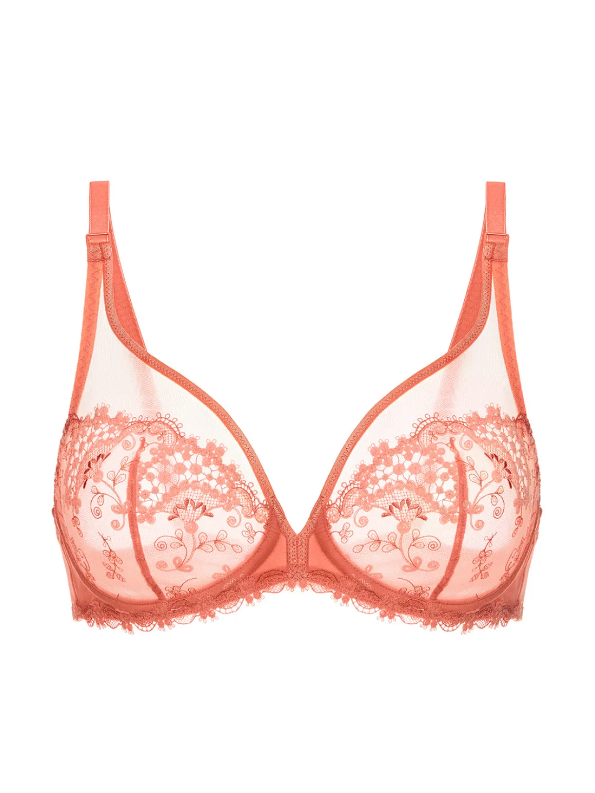 Soutien-gorge avec armatures décolleté plongeant - Rose Ginger