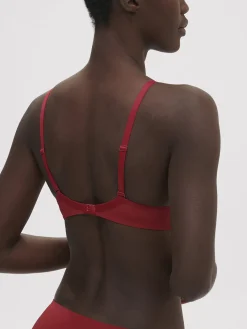 Soutien-gorge avec armatures décolleté plongeant - Lipstick