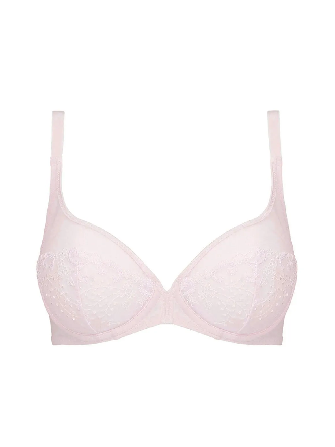 Soutien-gorge avec armatures décolleté plongeant - Poudre