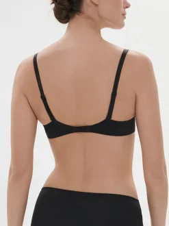 Soutien-gorge avec armatures décolleté plongeant - Noir