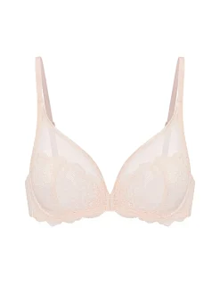 Soutien-gorge avec armatures décolleté plongeant - Rose sakura