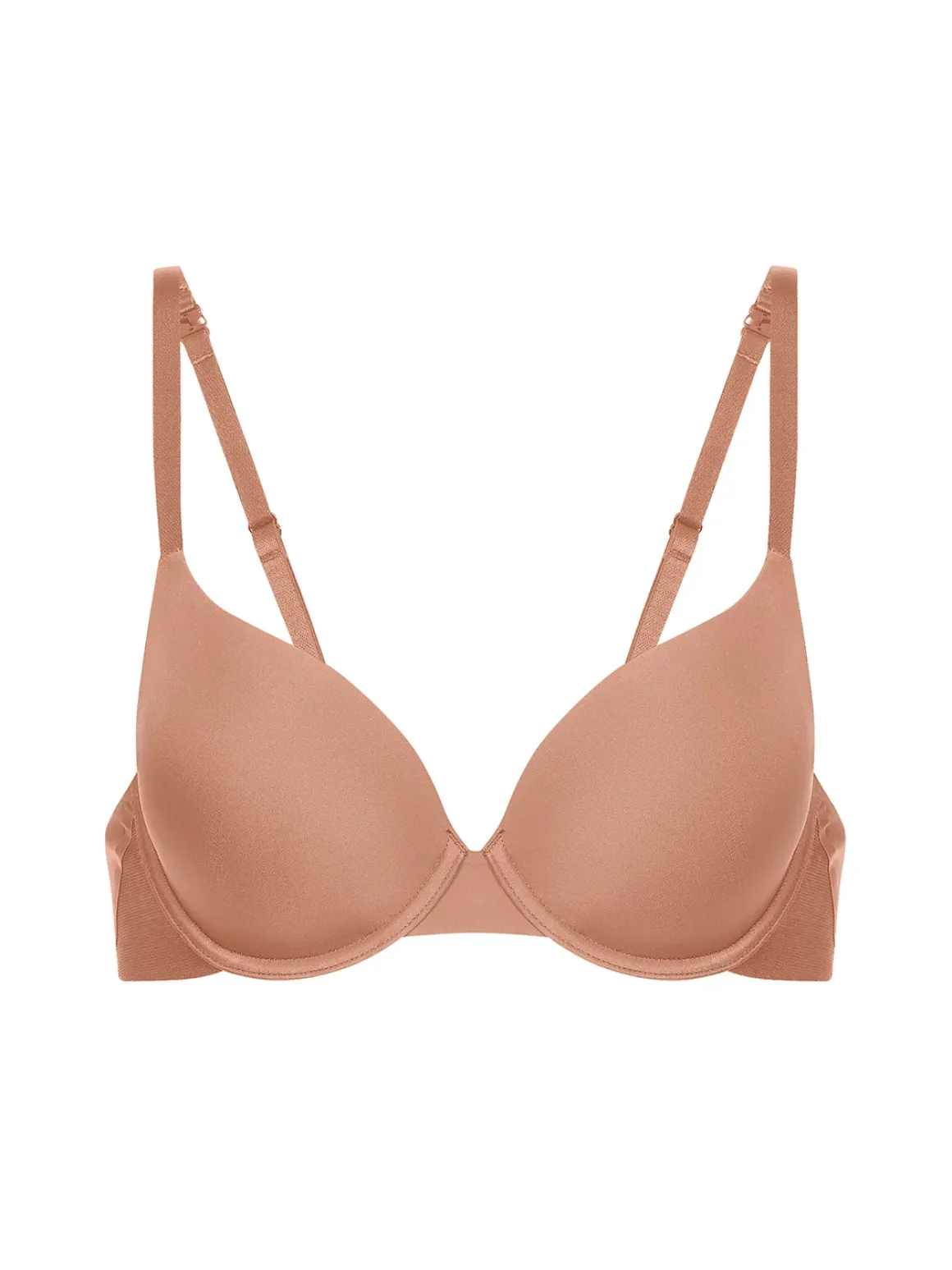 Soutien-gorge coque emboitante décolleté plongeant - Amaretto