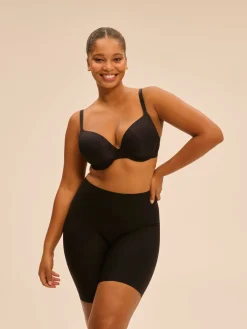 Soutien-gorge coque emboitante décolleté plongeant - Noir