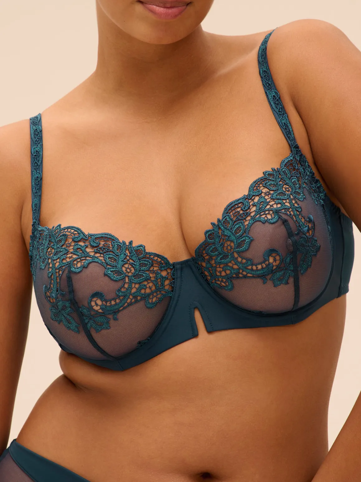 Soutien-gorge corbeille - Bleu Prestige
