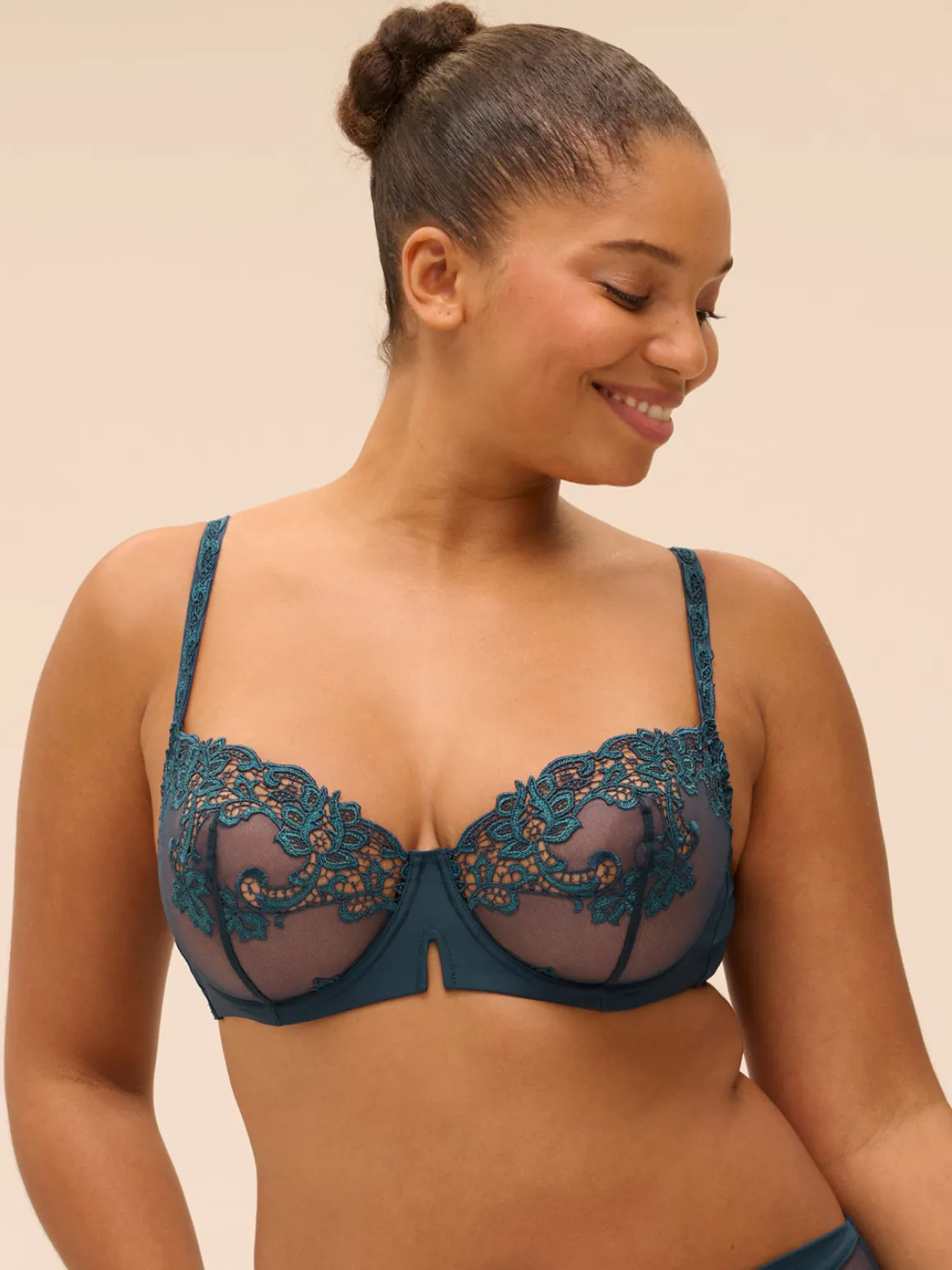 Soutien-gorge corbeille - Bleu Prestige