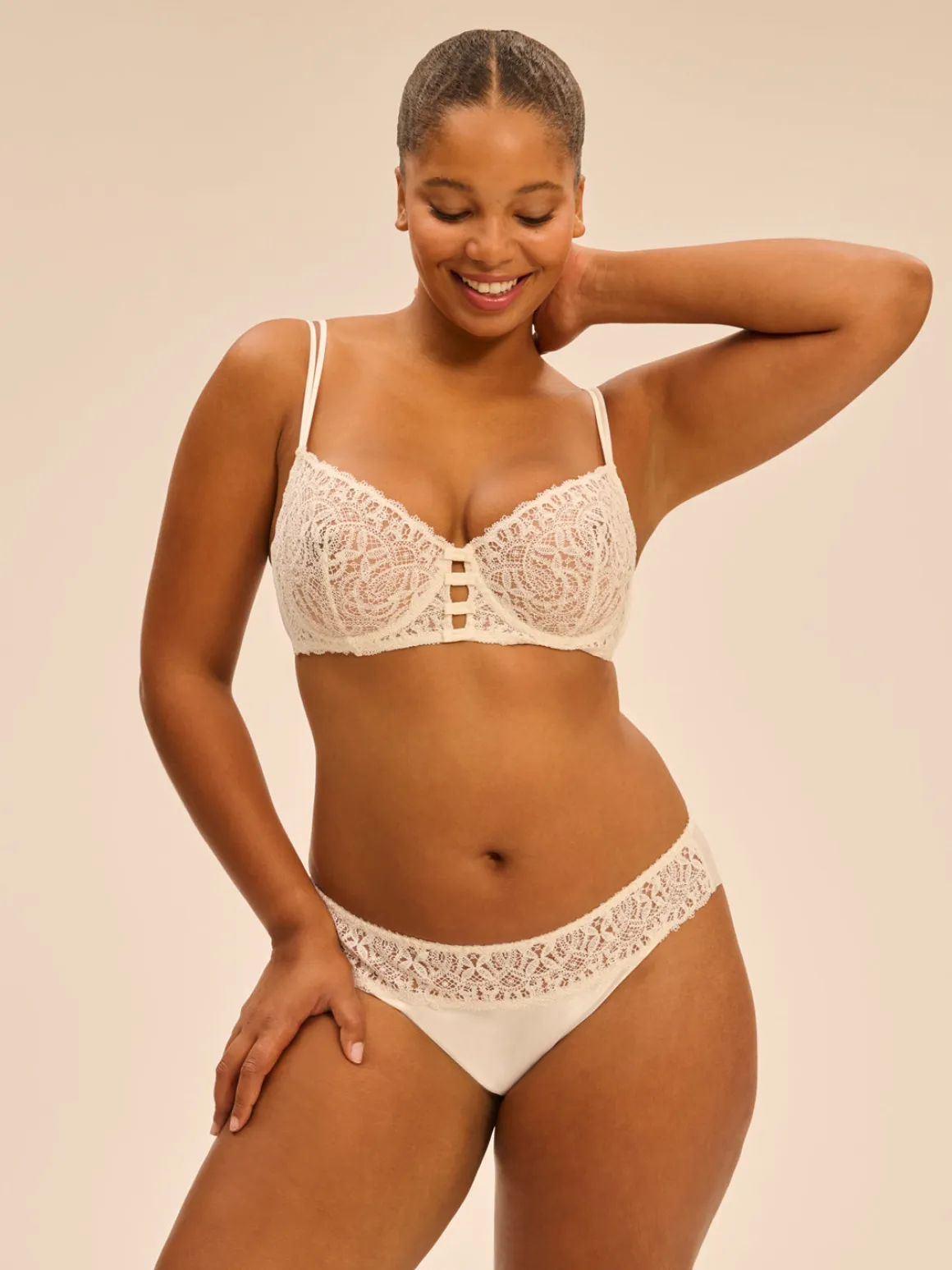 Soutien-gorge corbeille - Naturel