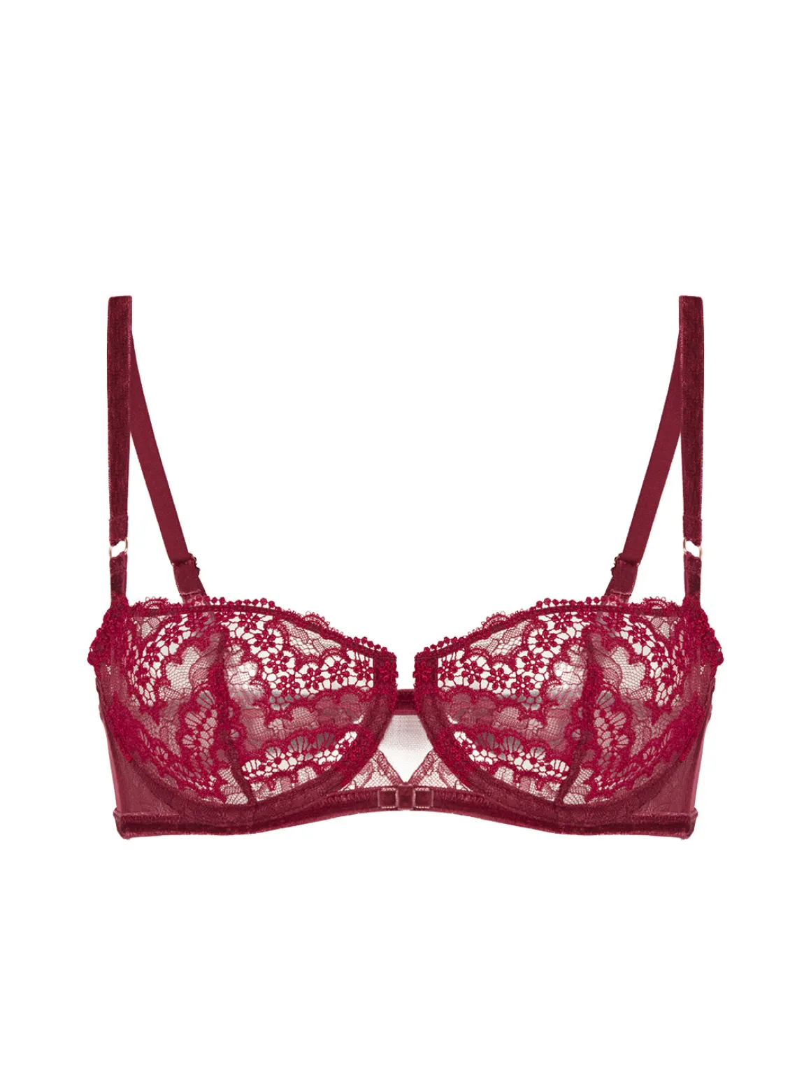 Soutien-gorge corbeille - Rouge Spinelle
