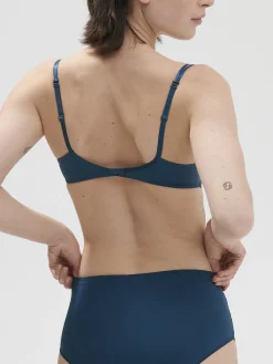 Soutien-gorge décolleté carré en spacer 3D - Bleu Prestige