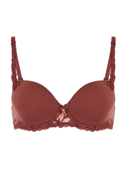 Soutien-gorge décolleté carré en spacer 3D - Brun Canyon
