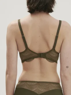 Soutien-gorge décolleté carré en spacer 3D - Vert Aventure