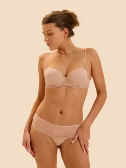 Soutien-gorge décolleté carré en spacer 3D - Peau